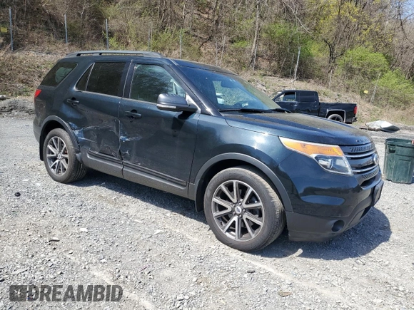 2015 Ford Explorer XLT with VIN 1FM5K8D84FGA30743, listed as a Copart auction lot 53464025 with 77,959 mi miles and Salvage Title. Bid and sale history available at carsss.com. Image 4.