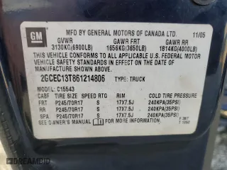 2006 Chevrolet Silverado 1500 LT1 with VIN 2GCEC13T861214806, listed as a Copart auction lot 47633735 with 168,999 mi miles and Salvage Title. Bid and sale history available at carsss.com. Image 13.