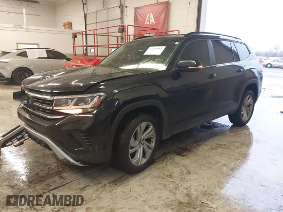 2022 Volkswagen Atlas 3.6L V6 SE w/Technology with VIN 1V2HR2CA3NC545414, listed as a IAAI auction lot 41088885 with 44,658 mi miles. Bid and sale history available at carsss.com. Image 17.