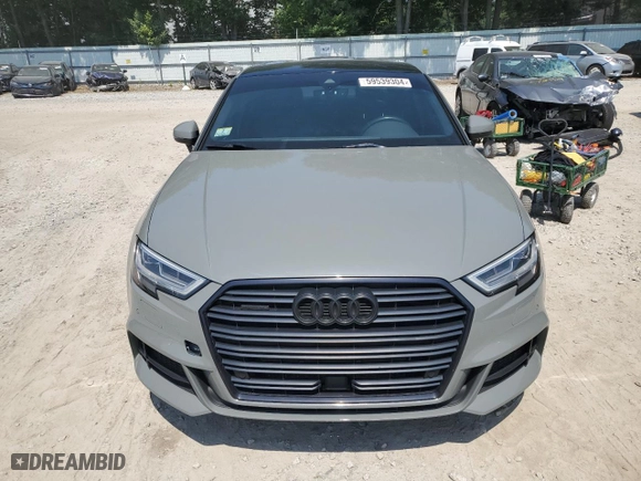 2020 Audi A3 Sedan S line Premium Plus with VIN WAUJEGFF1LA002183, listed as a Copart auction lot 59539304 with 85,530 mi miles and Salvage Title. Bid and sale history available at carsss.com. Image 5.