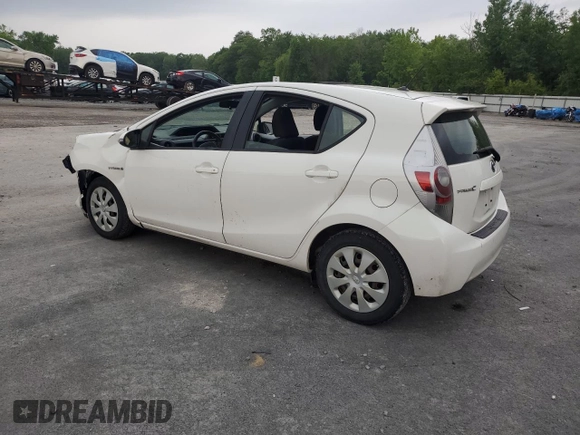 2012 Toyota Prius One z VIN JTDKDTB3XC1509615, wystawiony jako Copart lot #59868725 z przebiegiem Nie podano mil oraz Szkoda całkowita • Salvage title. Historia ofert i sprzedaży dostępna na DreamBid. Obrazek 2.