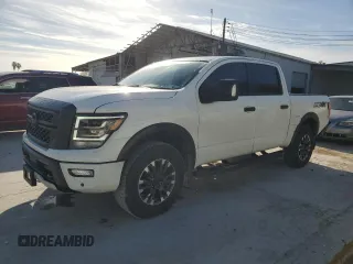 2023 Nissan Titan SV z VIN 1N6AA1ED7PN118575, wystawiony jako Copart lot #77127554 z przebiegiem 16 630 mil mil oraz Szkoda całkowita • Salvage title. Historia ofert i sprzedaży dostępna na DreamBid. Obrazek 1.