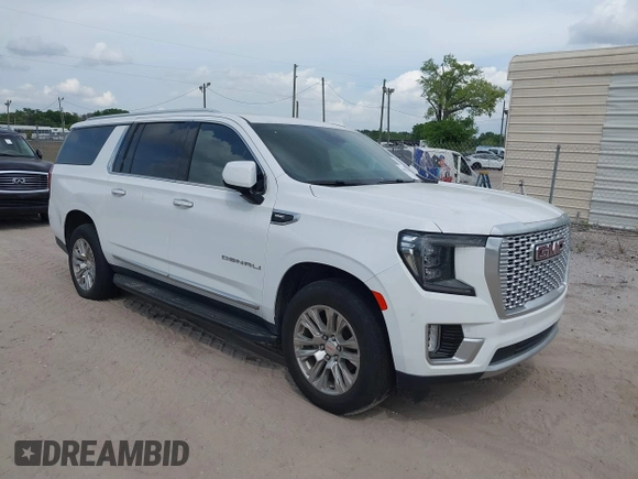2023 GMC Yukon XL Denali with VIN 1GKS1JKL6PR355980, listed as a IAAI auction lot 41881760 with 1 mi miles. Bid and sale history available at carsss.com. Image 1.
