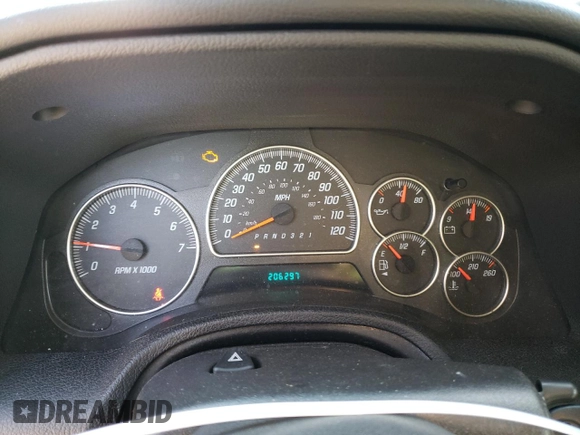 2008 GMC Envoy SLT with VIN 1GKDT13SX82193080, listed as a Copart auction lot 50058045 with 206,297 mi miles and Salvage Title. Bid and sale history available at carsss.com. Image 9.