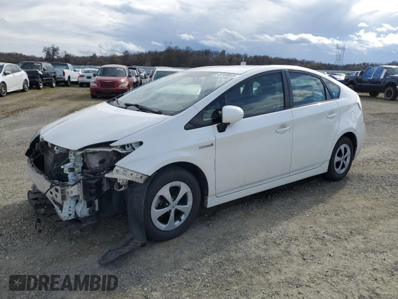 2014 Toyota Prius Four with VIN JTDKN3DU0E0378741, listed as a Copart auction lot 46109845 with 166,455 mi miles and Salvage Title. Bid and sale history available at carsss.com. Image 1.
