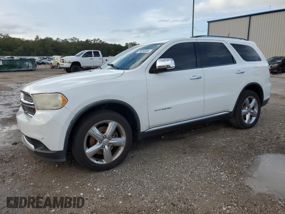 2013 Dodge Durango Citadel with VIN 1C4SDHET1DC647459, listed as a Copart auction lot 79334844 with 151,560 mi miles and Salvage Title. Bid and sale history available at carsss.com. Image 1.