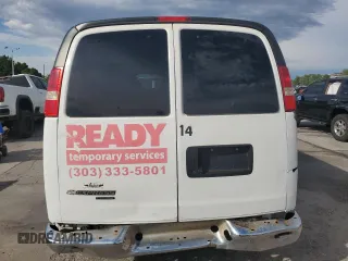 2013 Chevrolet Express Passenger LT with VIN 1GAZG1FG1D1121397, listed as a Copart auction lot 64763735 with Not provided miles and Clean title. Bid and sale history available at DreamBid. Image 6.