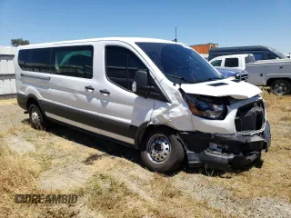 2022 Ford Transit Passenger XL with VIN 1FBAX9YG3NKA59727, listed as a Copart auction lot 57765794 with 21,845 mi miles and Salvage Title. Bid and sale history available at DreamBid. Image 4.