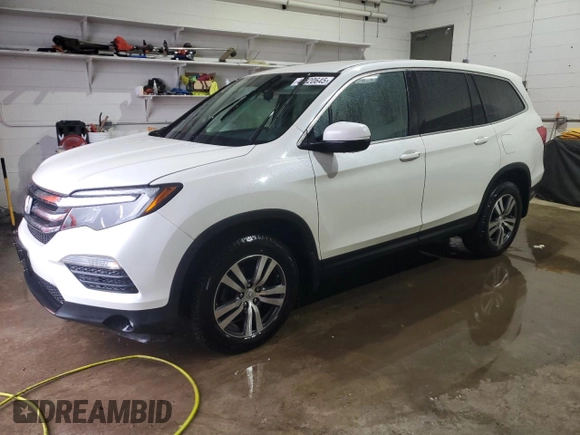 2016 Honda Pilot EX with VIN 5FNYF6H3XGB066361, listed as a Copart auction lot 49820645 with 106,666 mi miles and Salvage Title. Bid and sale history available at carsss.com. Image 1.