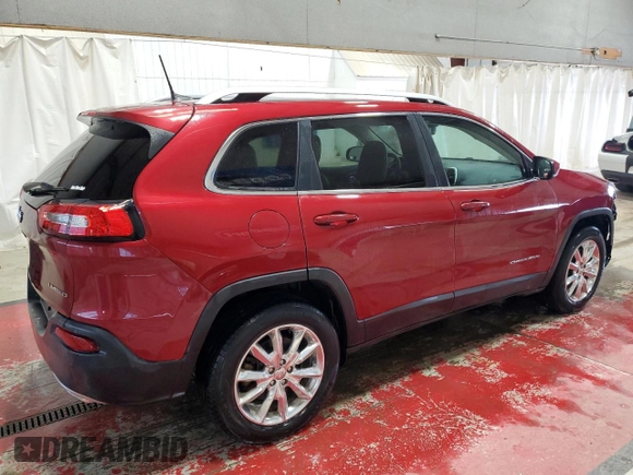 2016 Jeep Cherokee Limited with VIN 1C4PJMDS3GW204216, listed as a Copart auction lot 44033695 with 76,636 mi miles and Salvage Title. Bid and sale history available at DreamBid. Image 3.