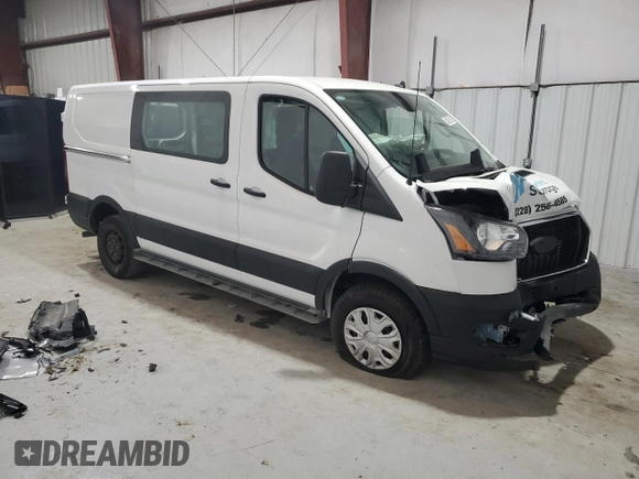 2024 Ford Transit Cargo with VIN 1FTBR1Y81RKA33444, listed as a Copart auction lot 47582645 with Not Provided miles and Clean Title. Bid and sale history available at DreamBid. Image 4.