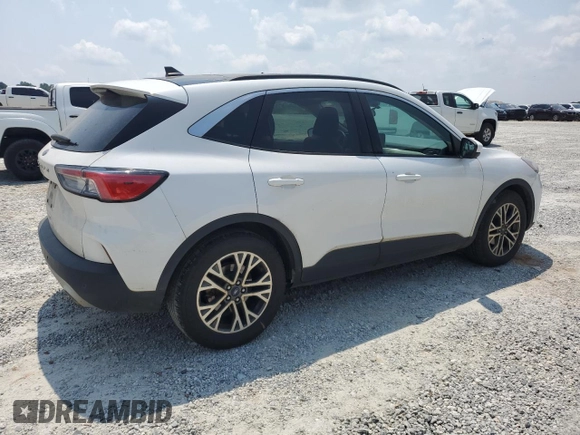 2020 Ford Escape SEL with VIN 1FMCU0H65LUC76743, listed as a Copart auction lot 59478105 with 125,277 mi miles and Salvage title. Bid and sale history available at DreamBid. Image 3.