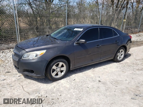 2013 Chevrolet Malibu LS with VIN 1G11B5SA5DF268541, listed as a Copart auction lot 52396795 with 192,619 mi miles and Clean Title. Bid and sale history available at DreamBid. Image 1.