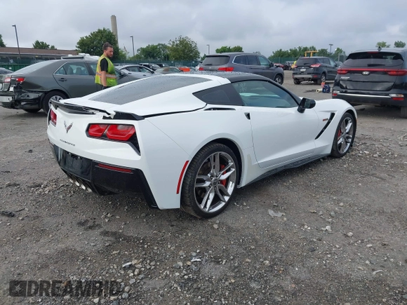 2015 Chevrolet Corvette Z51 3LT z VIN 1G1YM2D72F5119618, wystawiony jako IAAI lot #42744702 z przebiegiem Nie podano mil oraz . Historia ofert i sprzedaży dostępna na DreamBid. Obrazek 4.