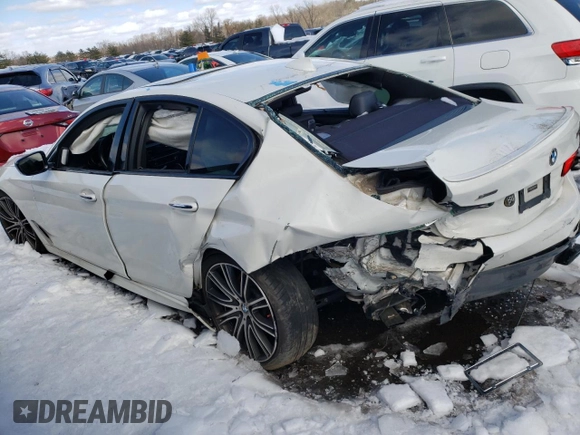 2018 BMW 5 Series M550i xDrive с VIN WBAJB9C59JB050103, выставлен на аукционе Copart как лот 44687215 с пробегом Не указан миль и Списание • Salvage title. История ставок и продаж доступна на DreamBid. Изображение 2.
