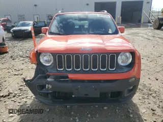 2017 Jeep Renegade Latitude z VIN ZACCJBBB0HPE44263, wystawiony jako Copart lot #58490605 z przebiegiem 110 555 mil mil oraz Nie do naprawy. Historia ofert i sprzedaży dostępna na DreamBid. Obrazek 5.