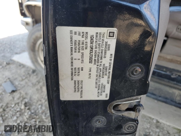 1999 GMC Yukon with VIN 1GKEK13RXXJ730202, listed as a Copart auction lot 73236834 with 188,567 mi miles and Non Repairable. Bid and sale history available at carsss.com. Image 13.