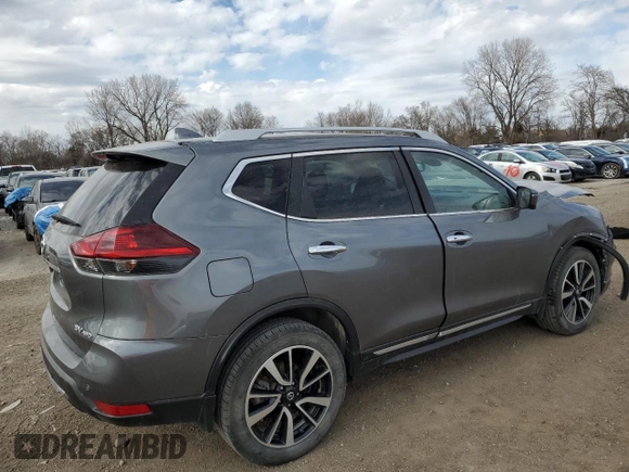 2019 Nissan Rogue SL with VIN 5N1AT2MV0KC766904, listed as a Copart auction lot 49972915 with 56,273 mi miles and Salvage Title. Bid and sale history available at carsss.com. Image 3.