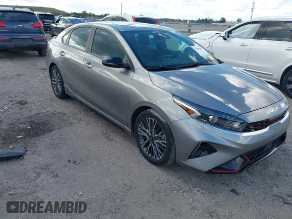 2023 Kia Forte GT-Line with VIN 3KPF54AD4PE615320, listed as a IAAI auction lot 41684401 with 17,306 mi miles. Bid and sale history available at carsss.com. Image 1.