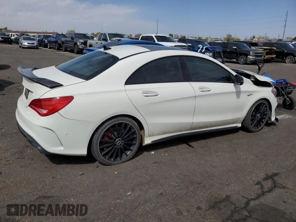 2016 Mercedes-Benz CLA 45 AMG z VIN WDDSJ5CB4GN354736, wystawiony jako Copart lot #48046865 z przebiegiem 77 513 mil mil oraz Szkoda całkowita • Salvage title. Historia ofert i sprzedaży dostępna na DreamBid. Obrazek 3.