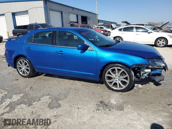 2012 Ford Fusion SEL with VIN 3FAHP0JA8CR293890, listed as a Copart auction lot 48590135 with 185,070 mi miles and Salvage Title. Bid and sale history available at carsss.com. Image 4.