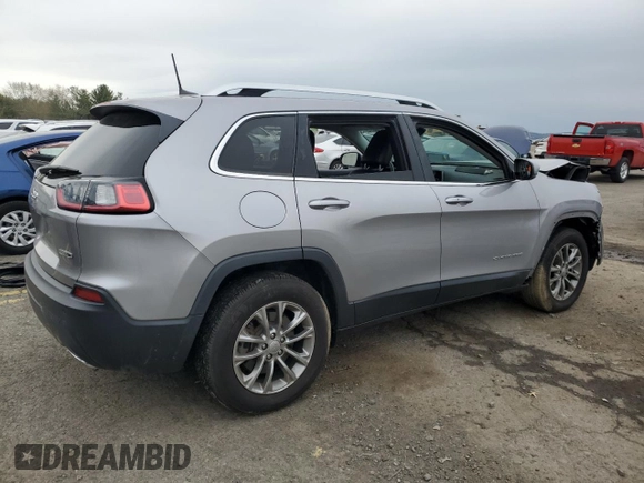 2019 Jeep Cherokee Latitude Plus with VIN 1C4PJMLX8KD447411, listed as a Copart auction lot 52670855 with 40,966 mi miles and Salvage Title. Bid and sale history available at carsss.com. Image 3.