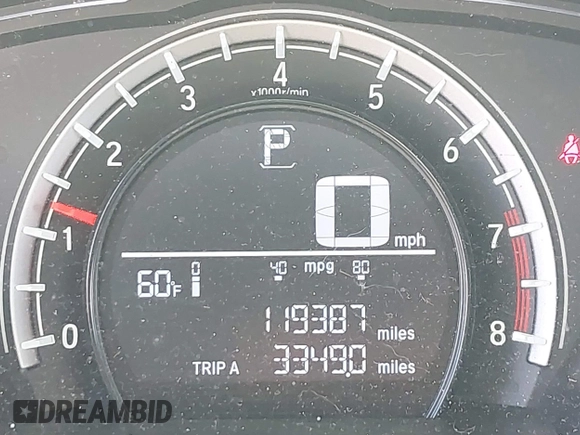 2019 Honda CR-V LX z VIN 2HKRW5H33KH401422, wystawiony jako IAAI lot #42116431 z przebiegiem 119 387 mil mil oraz . Historia ofert i sprzedaży dostępna na DreamBid. Obrazek 16.