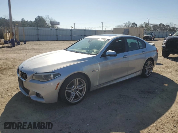 2014 BMW 5 Series 535i xDrive with VIN WBA5B3C50ED538414, listed as a Copart auction lot 44180645 with 158,560 mi miles and Salvage Title. Bid and sale history available at carsss.com. Image 1.