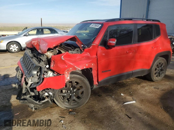 2018 Jeep Renegade Altitude with VIN ZACCJABBXJPH24174, listed as a Copart auction lot 50736845 with 87,712 mi miles and Salvage Title. Bid and sale history available at DreamBid. Image 1.