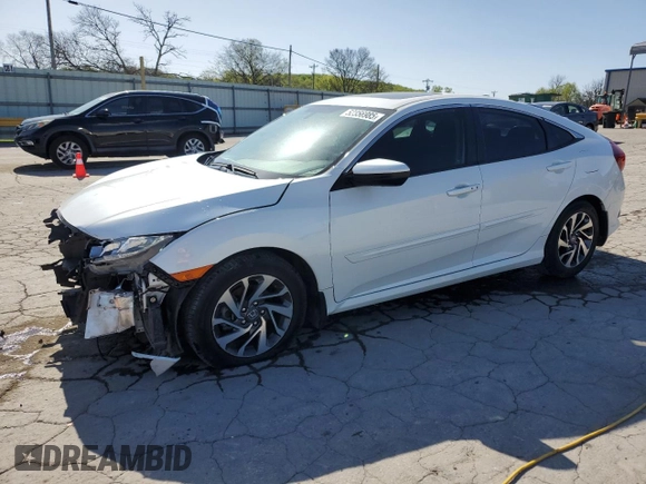 2018 Honda Civic EX with VIN 2HGFC2F74JH552276, listed as a Copart auction lot 52356985 with 64,650 mi miles and Salvage Title. Bid and sale history available at DreamBid. Image 1.