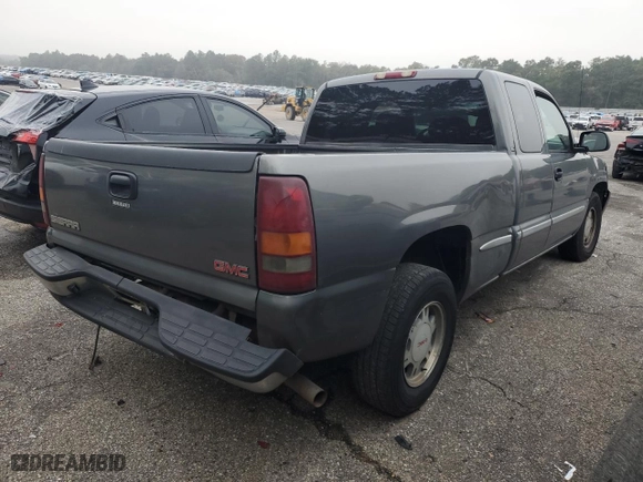 2002 GMC Sierra 1500 SLE with VIN 2GTEC19V721333241, listed as a Copart auction lot 86491514 with 0 mi miles and Salvage Title. Bid and sale history available at carsss.com. Image 3.