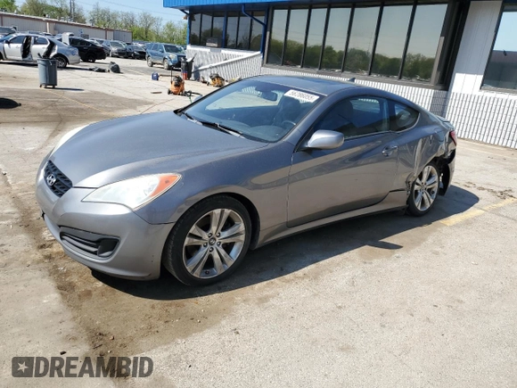 2010 Hyundai Genesis Coupe Premium with VIN KMHHT6KD9AU004230, listed as a Copart auction lot 56286055 with 199,511 mi miles and Salvage title. Bid and sale history available at DreamBid. Image 1.