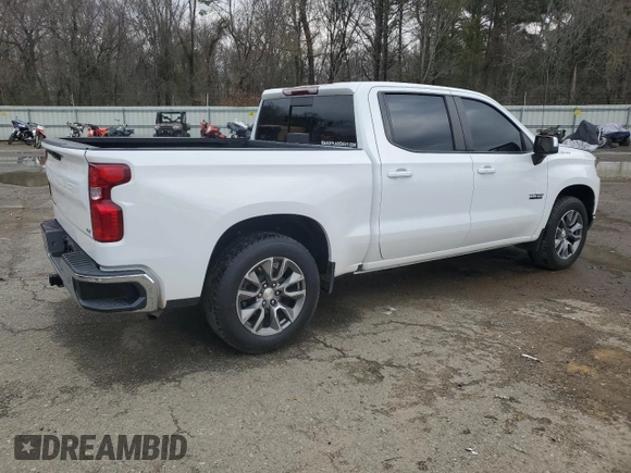 2022 Chevrolet Silverado 1500 LT with VIN 1GCPWCEDXNZ145527, listed as a Copart auction lot 47473405 with 43,995 mi miles and Salvage Title. Bid and sale history available at DreamBid. Image 3.