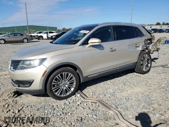 2017 Lincoln MKX Reserve with VIN 2LMPJ6LR0HBL10796, listed as a Copart auction lot 80153334 with 107,985 mi miles and Salvage Title. Bid and sale history available at carsss.com. Image 1.