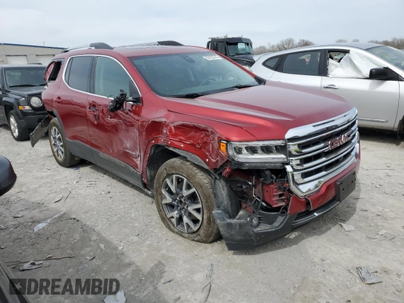 2023 GMC Acadia SLT with VIN 1GKKNULS0PZ264635, listed as a Copart auction lot 50152745 with 16,686 mi miles and Salvage Title. Bid and sale history available at DreamBid. Image 4.