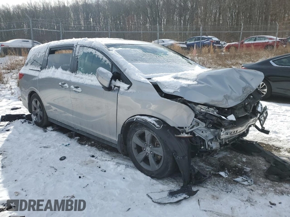 2022 Honda Odyssey EX with VIN 5FNRL6H53NB017028, listed as a Copart auction lot 88647385 with Not Provided miles and Salvage Title. Bid and sale history available at DreamBid. Image 4.