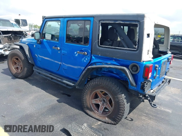 2015 Jeep Wrangler Unlimited Sport with VIN 1C4BJWDG1FL716400, listed as a IAAI auction lot 42645745 with 83,199 mi miles and . Bid and sale history available at DreamBid. Image 3.