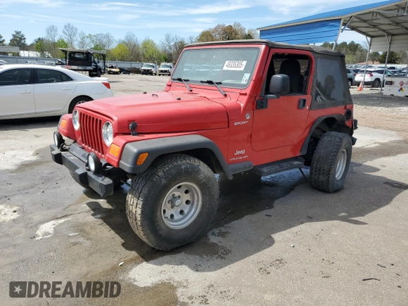 2005 Jeep Wrangler Sport with VIN 1J4FA49SX5P320874, listed as a Copart auction lot 49335305 with 81,175 mi miles and Clean Title. Bid and sale history available at carsss.com. Image 1.