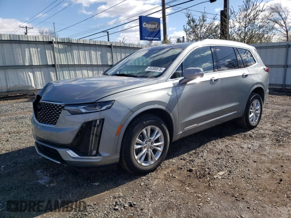 2023 Cadillac XT6 AWD Luxury with VIN 1GYKPBR43PZ106884, listed as a Copart auction lot 45300875 with 37,334 mi miles and Salvage Title. Bid and sale history available at carsss.com. Image 1.