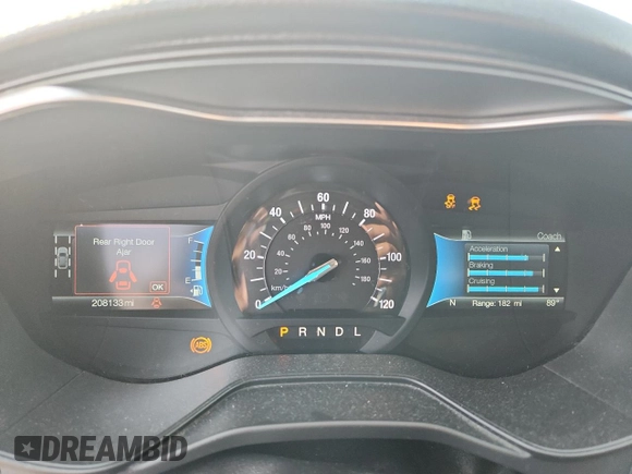 2019 Ford Fusion Titanium with VIN 3FA6P0RUXKR241536, listed as a Copart auction lot 61768335 with 208,133 mi miles and Salvage title. Bid and sale history available at DreamBid. Image 9.