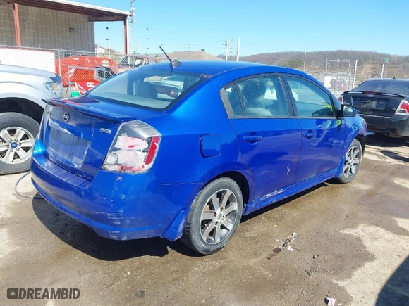 2012 Nissan Sentra 2.0 SR with VIN 3N1AB6AP9CL672498, listed as a IAAI auction lot 41711125 with 164,395 mi miles. Bid and sale history available at carsss.com. Image 4.
