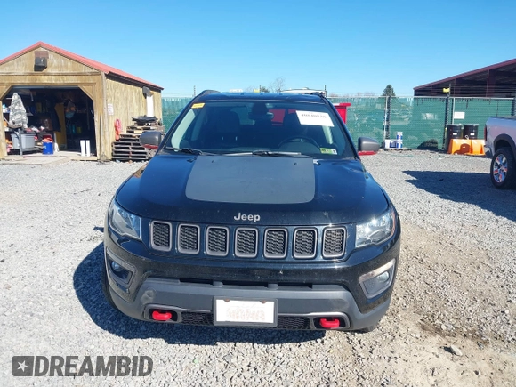 2018 Jeep Compass Trailhawk with VIN 3C4NJDDB8JT309192, listed as a IAAI auction lot 40840838 with 80,887 mi miles and . Bid and sale history available at carsss.com. Image 12.