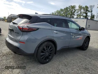 2024 Nissan Murano SV z VIN 5N1AZ2BS8RC107454, wystawiony jako Copart lot #58438615 z przebiegiem 4 852 mil mil oraz Szkoda całkowita • Salvage title. Historia ofert i sprzedaży dostępna na DreamBid. Obrazek 3.