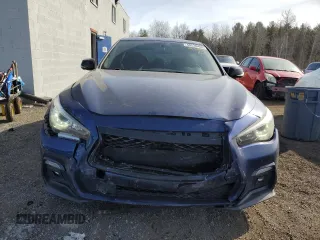 2020 Infiniti Q50 Red Sport 400 with VIN JN1FV7AR6LM660075, listed as a Copart auction lot 48220405 with 56,282 mi miles and Salvage Title. Bid and sale history available at carsss.com. Image 5.