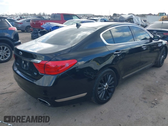 2015 Kia K900 Luxury with VIN KNALW4D46F6021230, listed as a IAAI auction lot 41505617 with 87,784 mi miles. Bid and sale history available at carsss.com. Image 4.