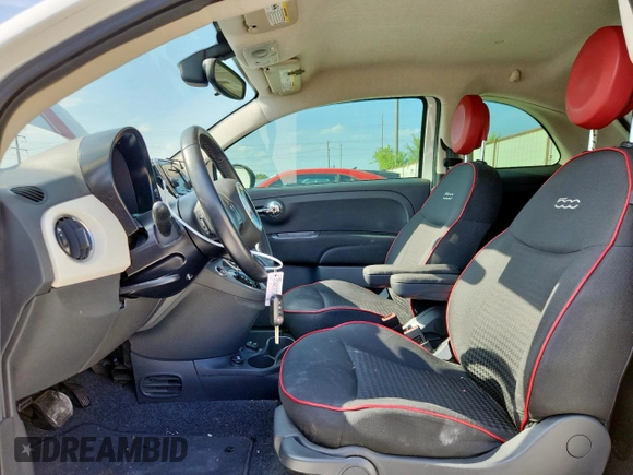 2017 FIAT 500 Pop with VIN 3C3CFFKR8HT561267, listed as a Copart auction lot 57788795 with 35,766 mi miles and Salvage title. Bid and sale history available at DreamBid. Image 7.