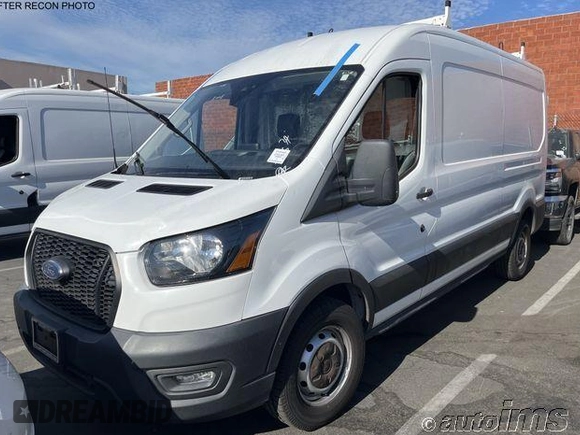 2021 Ford Transit Cargo with VIN 1FTBR1C87MKA05695, listed as a IAAI auction lot 42787001 with 49,167 mi miles and . Bid and sale history available at DreamBid. Image 9.