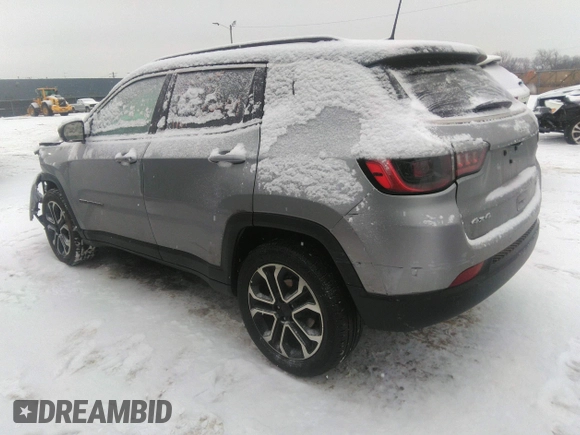 2022 Jeep Compass High Altitude with VIN 3C4NJDCB7NT104499, listed as a IAAI auction lot 41303791 with 76,711 mi miles and . Bid and sale history available at carsss.com. Image 3.