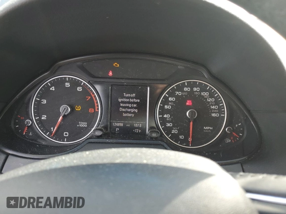 2013 Audi Q5 Premium Plus with VIN WA1DGAFP6DA065811, listed as a Copart auction lot 58220775 with 124,898 mi miles and Clean title. Bid and sale history available at DreamBid. Image 9.