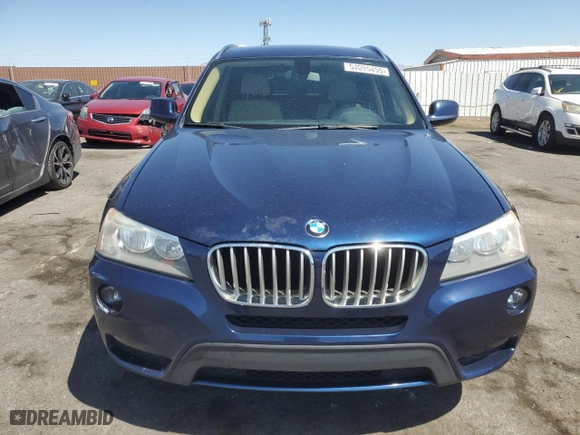 2013 BMW X3 xDrive28i with VIN 5UXWX9C55D0A25033, listed as a Copart auction lot 54095455 with 138,061 mi miles and Clean Title. Bid and sale history available at carsss.com. Image 5.